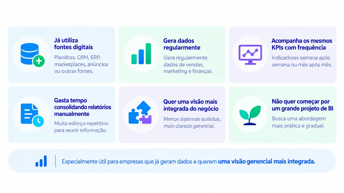 Para quem é o BIPLANE24 — empresas que já usam sistemas digitais e geram dados de vendas, marketing e finanças
